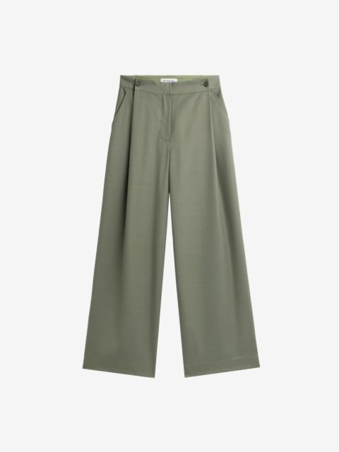 The Frankie Shop Althea Pleated Trousers - Sage