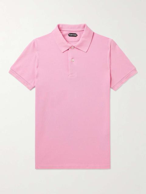 Garment-Dyed Cotton-Piqué Polo Shirt