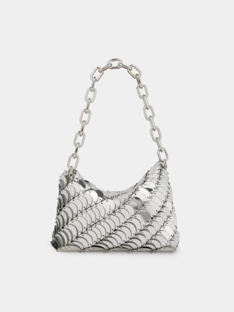 rabanne SILVER PACO CLUTCH BAG