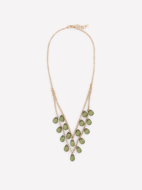 BODEN Multi Tear Necklace-Green