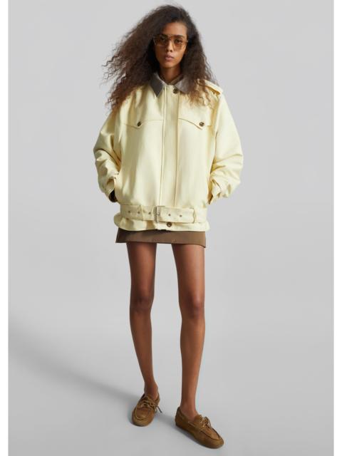 The Frankie Shop Alleray Short Trench - Yellow