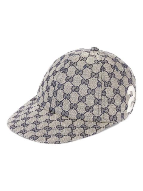 GUCCI (WMNS) Gucci GG Cotton Canvas Baseball Cap 'Beige Blue' 751400-4HA0L-4077
