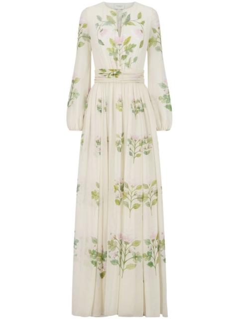 GIAMBATTISTA VALLI floral-print belted maxi dress