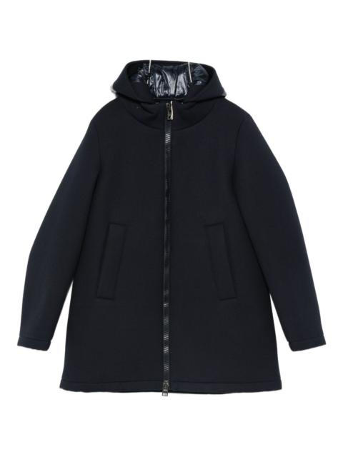 Herno hooded zip-fastening jacket