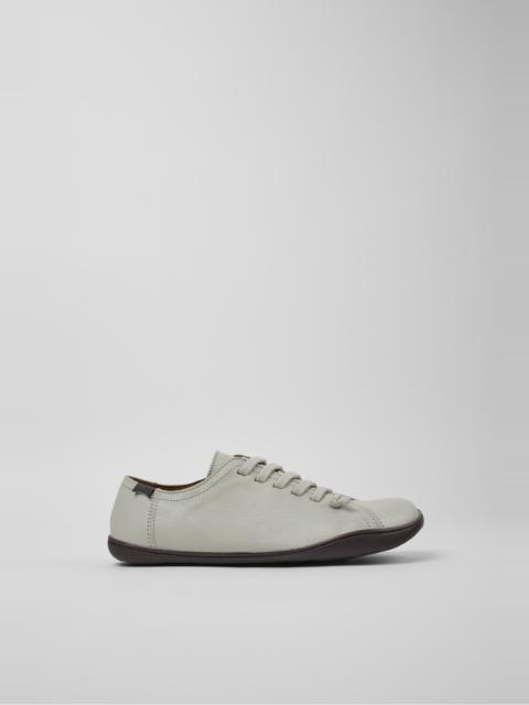 CAMPER Peu Gray Leather Shoes for Women