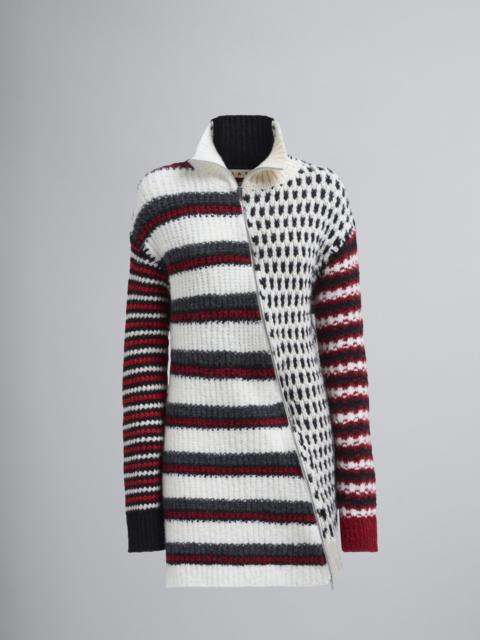 Marni TECHNO YARNS AND WOOL CARDIGAN