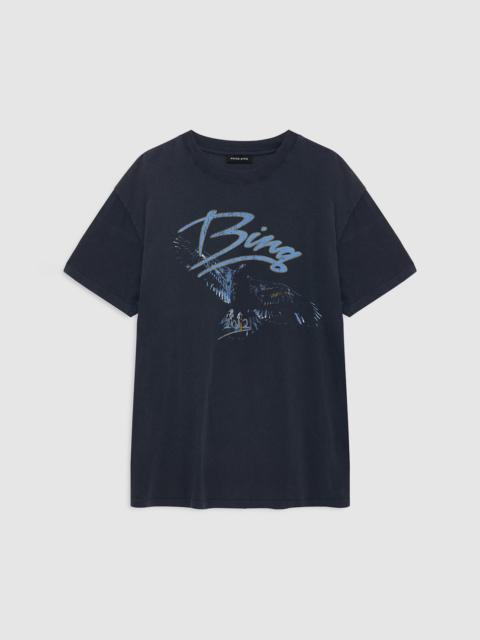 ANINE BING Kent Tee Eagle - Washed Black