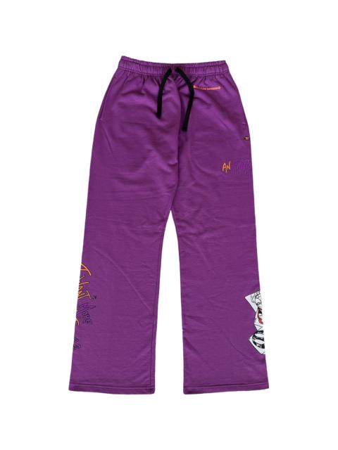 Chrome Hearts Matty Boy Purple More Not Less Sweatpants "Purple" CHRM0356
