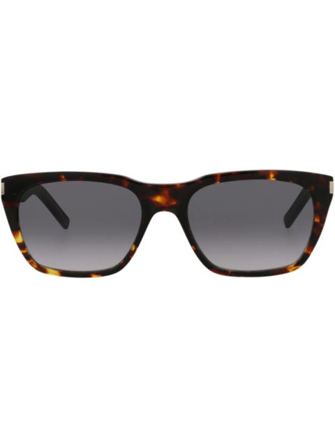 SAINT LAURENT Saint Laurent Square-Frame Recycled Acetate Sunglasses Havana/Havana/Grey (SL598-30014320-004)