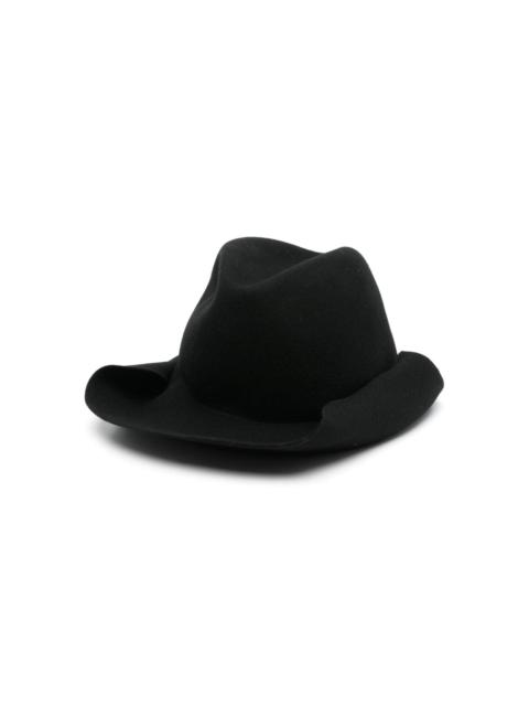 Yohji Yamamoto rolled-brim hat
