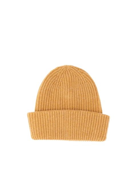 FEDELI ribbed-knit cashmere beanie hat