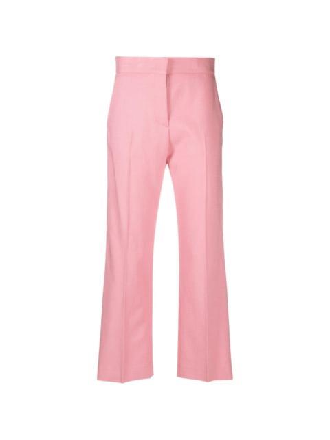 MSGM mid-rise cropped tailored trousers