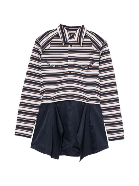 TOGA PULLA cotton jersey polo top
