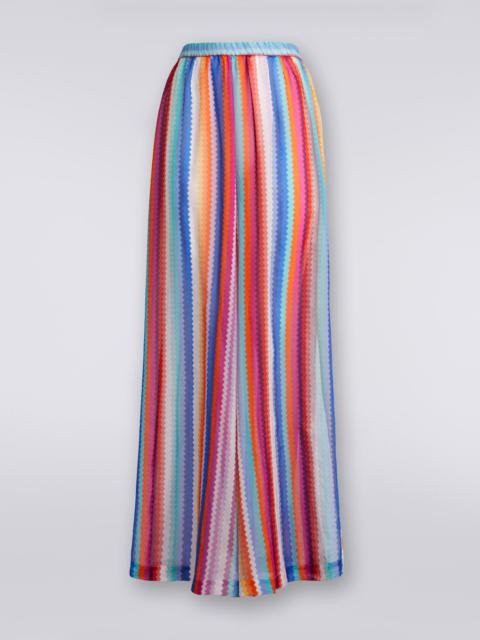 Missoni Cover up trousers in zigzag cotton and silk