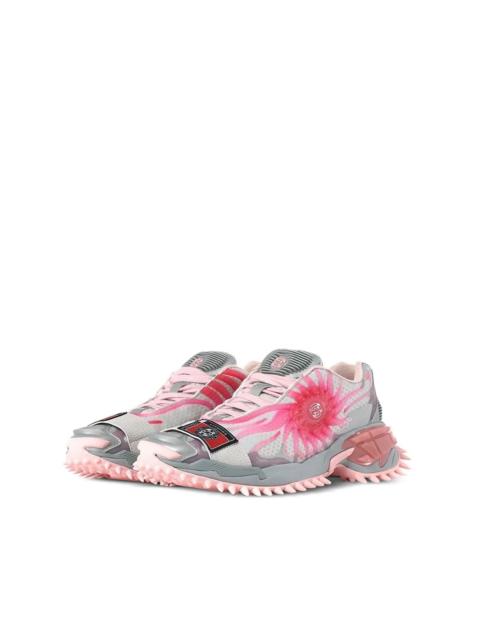 ROMBAUT Mortal floral-print lace-up sneakers