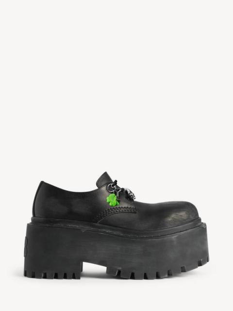 BALENCIAGA Women's Strike Platform Derby With Charms in Black/multicolor