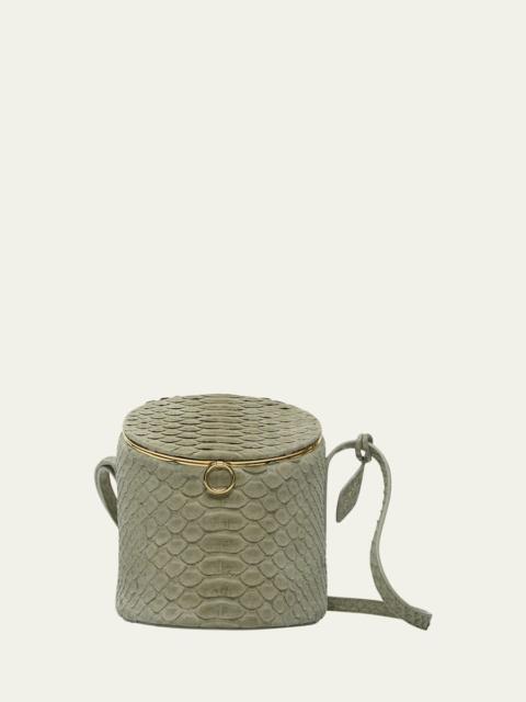 Alaïa La Canette Shoulder Bag in Snakeskin