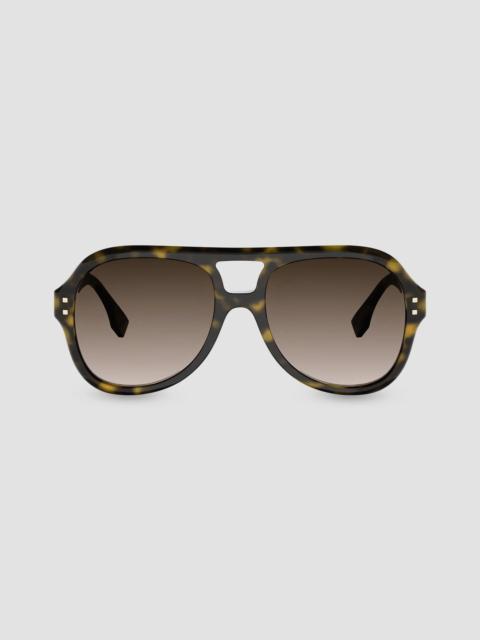 FENDI Women's Fendi Five Sisters 56MM Aviator Sunglasses - Dark Brown