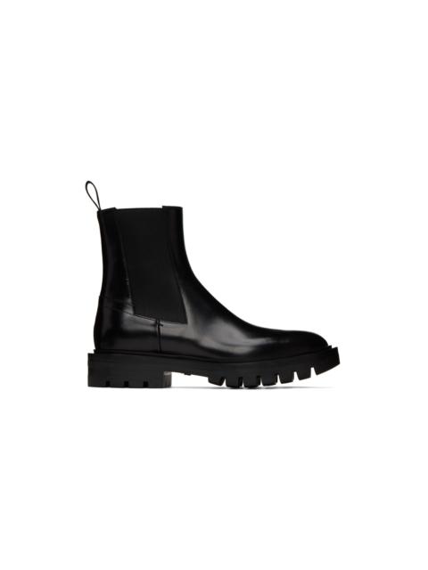 Santoni Black Fern Chelsea Boots