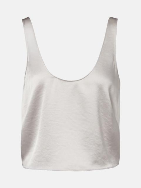 LESET Barb satin tank top
