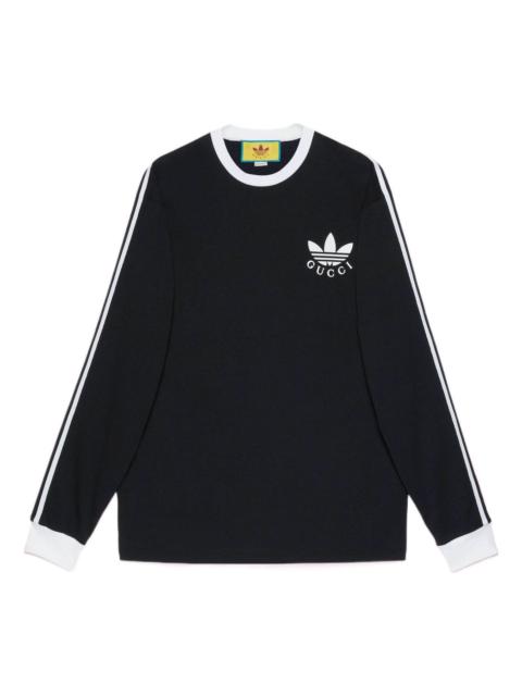 GUCCI Adidas X Gucci long sleeve T-shirt 'Black' 722944-XJE1H-1152