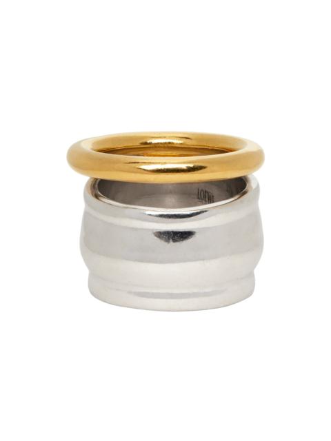Loewe Silver & Gold Nappa Knot Ring