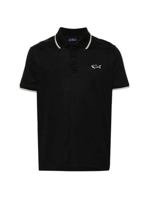 logo-print piquÃ© polo shirt