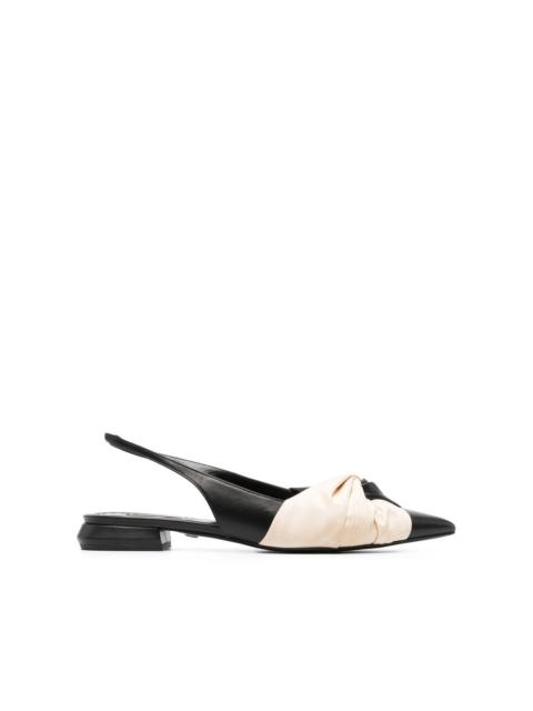 Roberto Cavalli knotted slingback pumps
