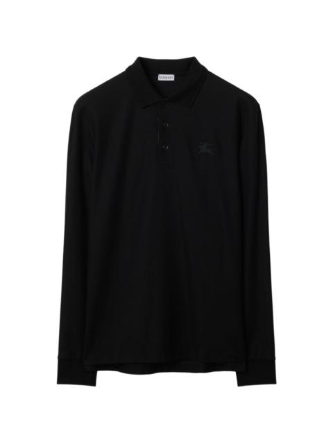 Burberry long-sleeve cotton polo shirt