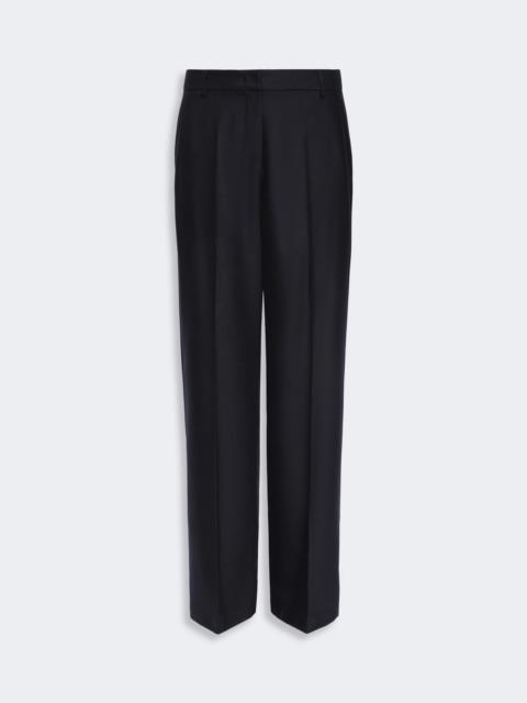 'S Max Mara COTTAGE Regular-fit wool trousers - MIDNIGHTBLUE