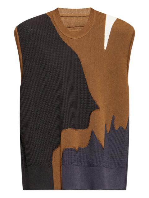 ISSEY MIYAKE round neckline vest