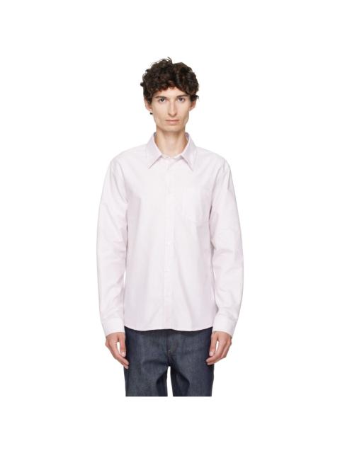 A.P.C. Pink & White New Greg Shirt
