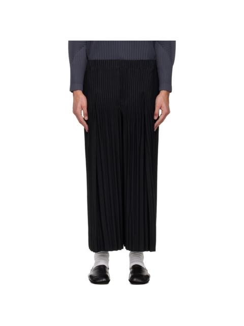 ISSEY MIYAKE Black Monthly Colors December Trousers