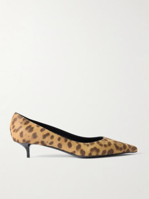 JIMMY CHOO Amelia 40 Leopard-print Calf Hair Pumps
