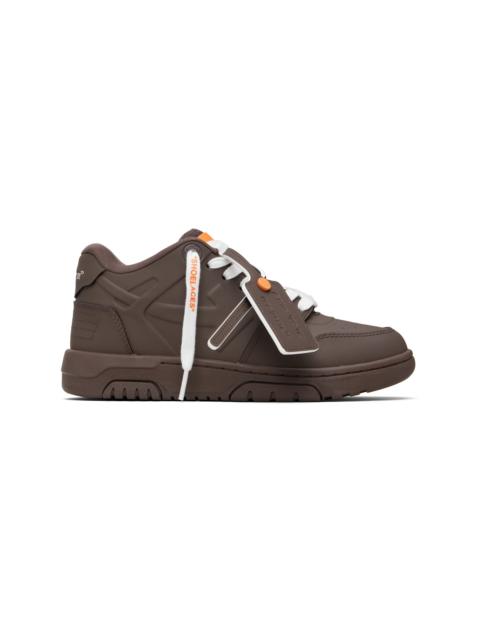 Off-White Brown 'Out Of Office' Molded Sneakers