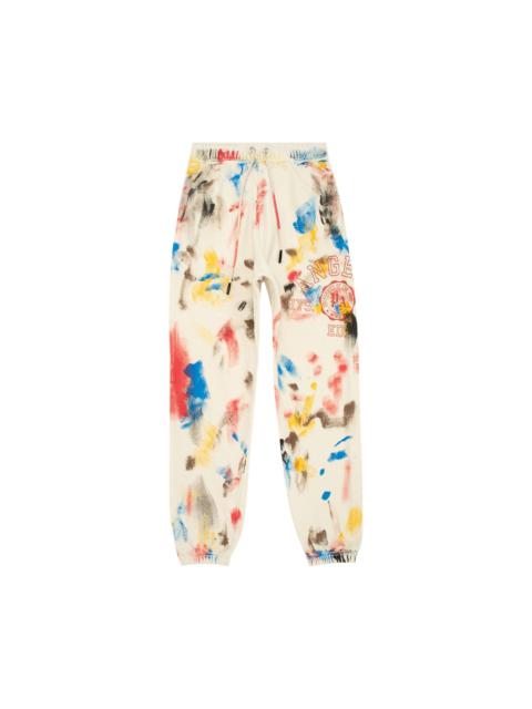 Palm Angels Painted College Sweatpants 'Off White/Red'