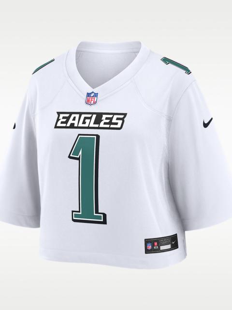 Nike Jalen Hurts Philadelphia Eagles Women's Nike NFL Cropped Tundra Game Jersey