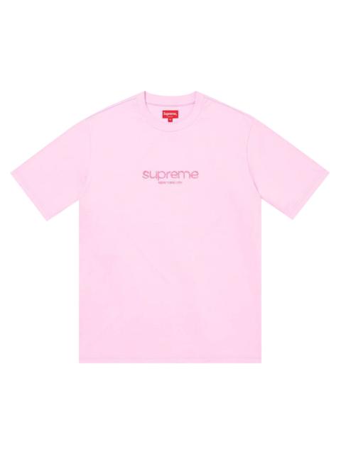 Supreme Supreme Beaded Logo Short-Sleeve Top 'Pink'