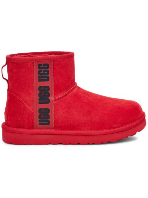 UGG UGG Classic Mini Side Logo Boot Samba Red Black (Women's)