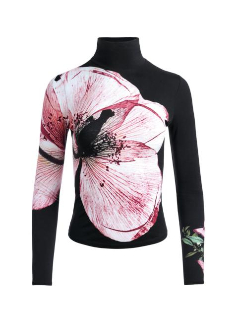 Alice + Olivia DELAINA LONG SLEEVE TURTLENECK TOP