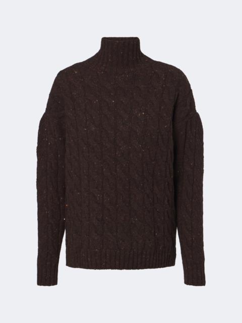 Max Mara Cable-knit wool and cashmere-blend sweater