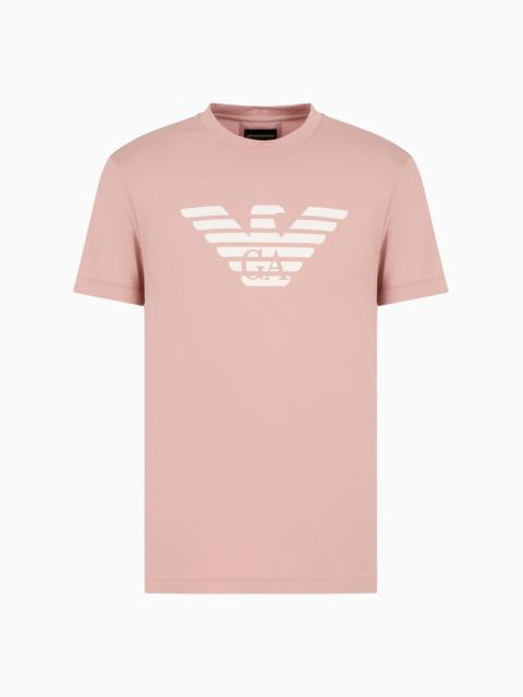 EMPORIO ARMANI Pima-jersey T-shirt with logo print