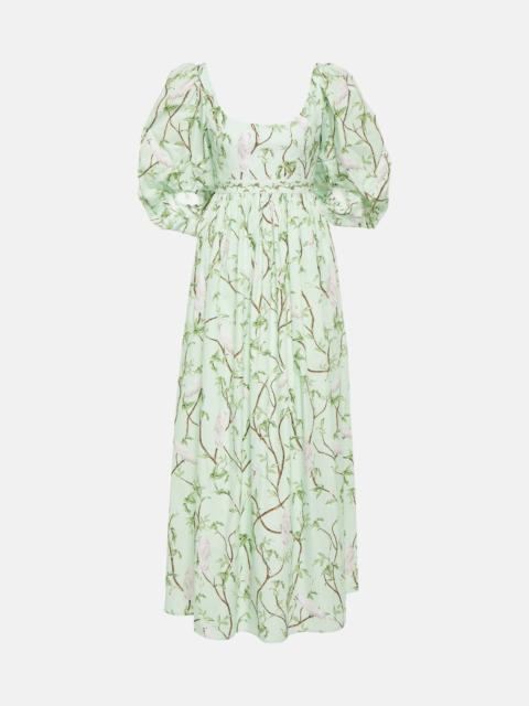 Agua by Agua Bendita Vivianne Cacatua printed cotton maxi dress