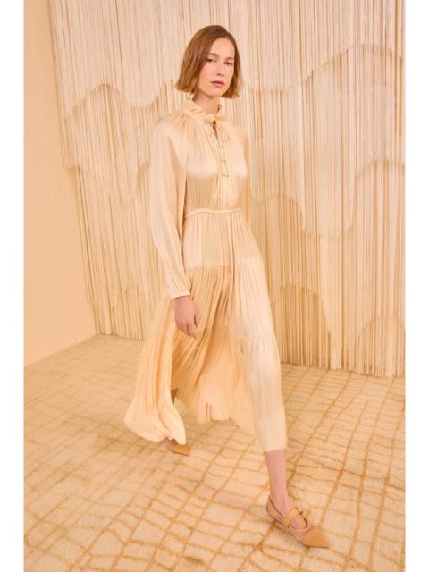 ULLA JOHNSON Riley Long Sleeve Midi Dress