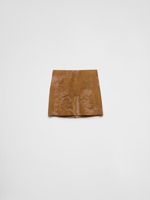Prada Leather miniskirt