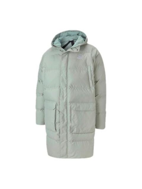 PUMA PUMA Classics Long Down Jacket 'Grey Green' 599309-49