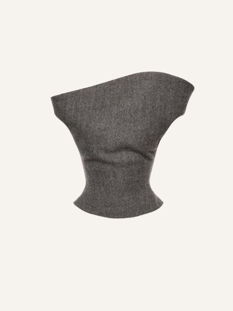 MAGDA BUTRYM Petal wool top in grey