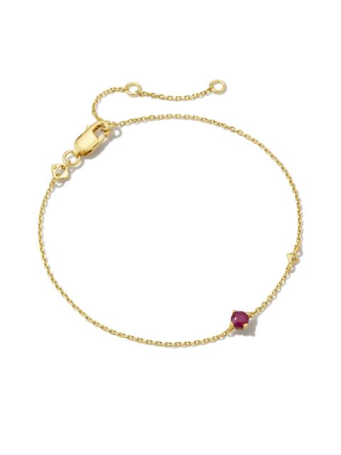 KENDRA SCOTT Maisie 18k Gold Vermeil July Delicate Chain Bracelet