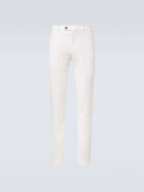 Brunello Cucinelli Cotton-blend slim pants
