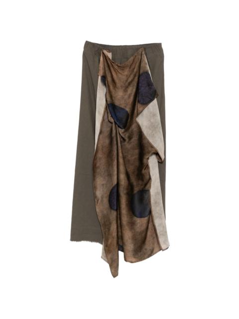 UMA WANG draped Gale midi skirt